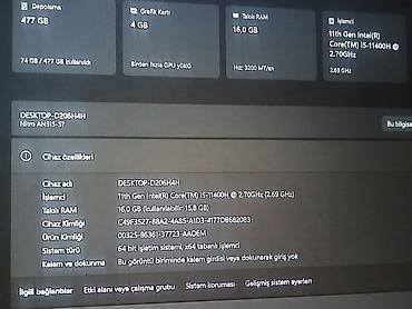 ssd 500gb: Acer Nitro AN515-57 oyun noutbuku 512GB YADDASS 16 RAMM - Prosessor — 3
