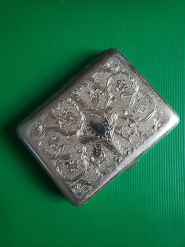 SSSR istehsalı portsiqar. - Material: metal korpus, gümüşü rəngdə. -