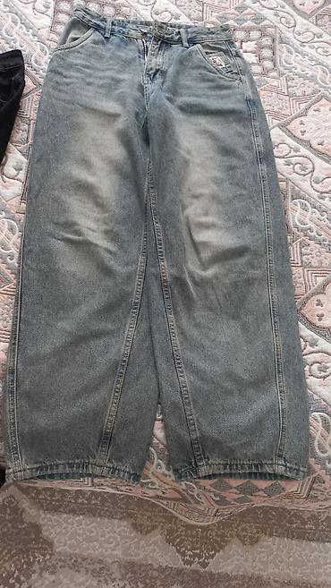 Джинсы: Geniş kəsimli iki ədəd denim şalvar dəsti - Modellər: geniş paça — 1