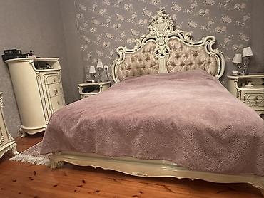 Qonaq otağı dəstləri: Klassik üslubda tam mebel dəsti - Yataq otağı: başlığı kapitonajlı — 10