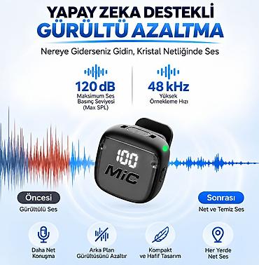 dji mikrofon: Whatsappa yazın yanlız Avtomatik Səsboğucu, Portativ Rəqəmsal Ekranlı — 4