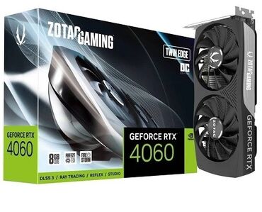 Жёсткие диски (HDD): Видеокарта ZOTAC GeForce RTX 4060, 8 ГБ, Б/у