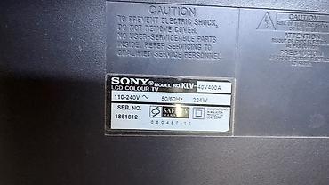 vitirin soyuducu type 1: Sony LCD televizor, model KLV-40V400A. Əsas xüsusiyyətlər: - Brend — 3