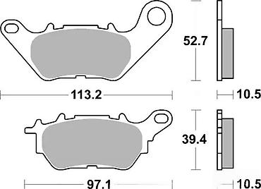 rider: Brembo kočione pločice za motocikle – set prednjih pločica - — 2