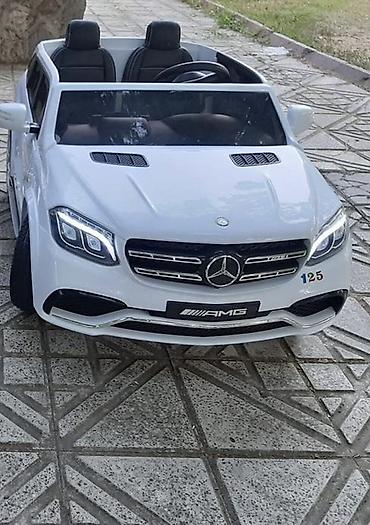 Uşaq dünyası: Uşaq elektrikli maşın – Mercedes-Benz GLS63 AMG stili, ağ rəng — 1