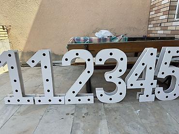 şəkili: İşıqlı rəqəm dekorları – 0-dan 11e qədər tam dəst. Məhsul təsviri: - — 2
