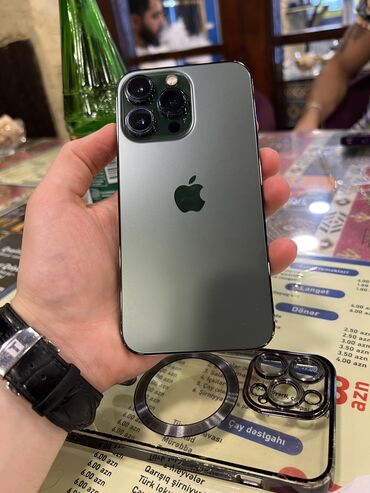 işlənmiş iphone 13 pro: IPhone 13 Pro, 128 ГБ, Зеленый, Face ID
