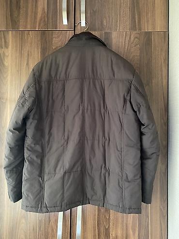 утеплённую кожаную куртку: Мужская куртка, M, L, 47 Brand, Б/у, цвет - Коричневый, Самовывоз — 2