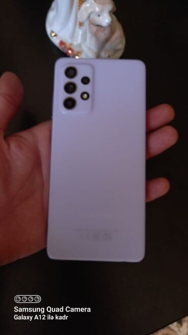 Мобильные телефоны: Samsung Galaxy A52, 128 ГБ, цвет - Фиолетовый, Сенсорный, Отпечаток пальца, Беспроводная зарядка