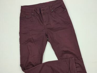 aplikacja z używanymi ubraniami: Material trousers for women, size M (EU 38)