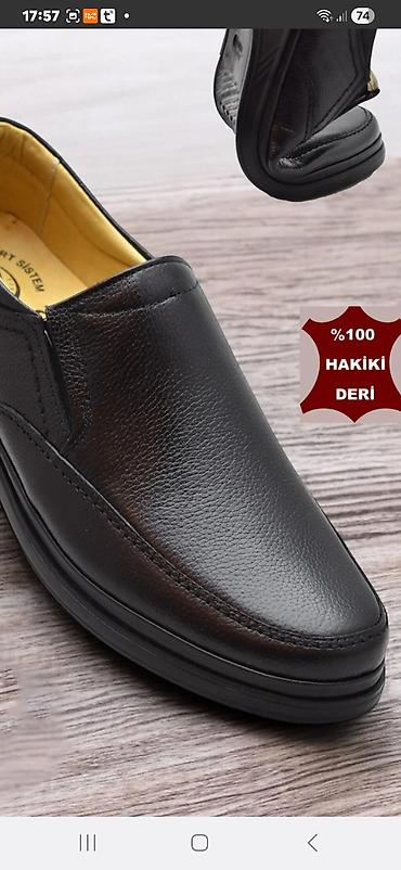 botinka 43: Kişi loafer ayaqqabısı – klassik qara rəng - Üst material: toxumalı — 5