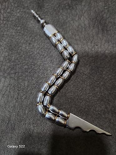 Чётки: Metal təsbeh – xüsusi dizaynlı - Material: tam metal, parlaq xrom ton — 5