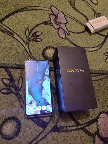 Poco: Poco X3 Pro, Б/у, 128 ГБ, цвет - Голубой, 2 SIM