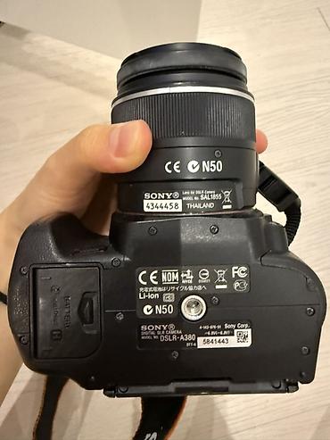 sony linza: Sony Alpha DSLR-A380 fotoaparat dəsti - Model: Sony DSLR-A380 (Alpha — 1