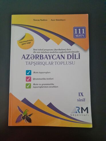3 cu sinif azərbaycan dili iş dəftəri pdf yuklə: Məhsul: “Azərbaycan dili – Tapşırıqlar toplusu” (IX sinif) Müəlliflər