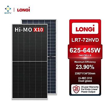 накопитель энергии: Солнечная панель LONGi Hi-MO X10 (LR7-72HVD) - Мощность: 625–645 Вт — 1