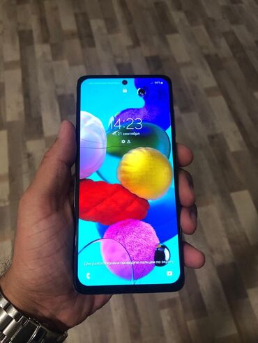 samsung a51 qiymeti irshad telecom: Samsung Galaxy A51, 128 GB, rəng - Ağ, Barmaq izi, Qırıq, İki sim kartlı