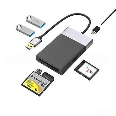 micro card: USB çoxaldıcı 6in1 USB 3.0Usb çoxaldici "card reader 6in1 usb 3.0" 6 — 2
