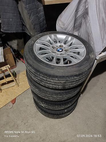 Колеса в сборе 195 / 55 / R 16, Лето, Б/у, Комплект, Литые, отверстий - 5