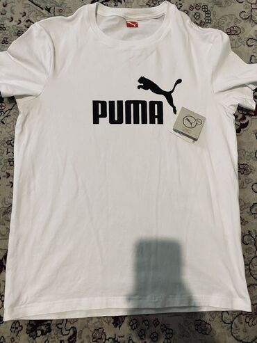 Футболки: Футболка, M (EU 38), Puma, Новый, цвет - Белый, Самовывоз