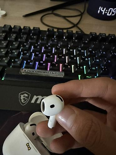 iphone 11 pr: Беспроводные наушники-вкладыши, Apple, AirPods 4, Б/у — 3