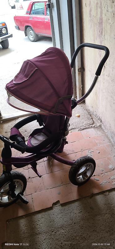scooter uşaq ucun: Uşaq üçtəkərli velosipedi (arxadan idarəetmə tutacağı ilə) - Rəng — 4