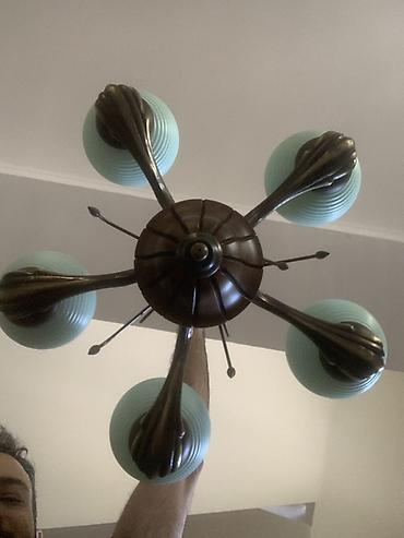 taxta listurlar: Çılçıraq, 5 lampa, Metal — 4