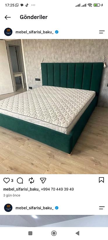 parket yonan: Mebel dəsti – yumşaq başlıqlı taxt modelləri - Dizayn: Dərin şaquli — 3