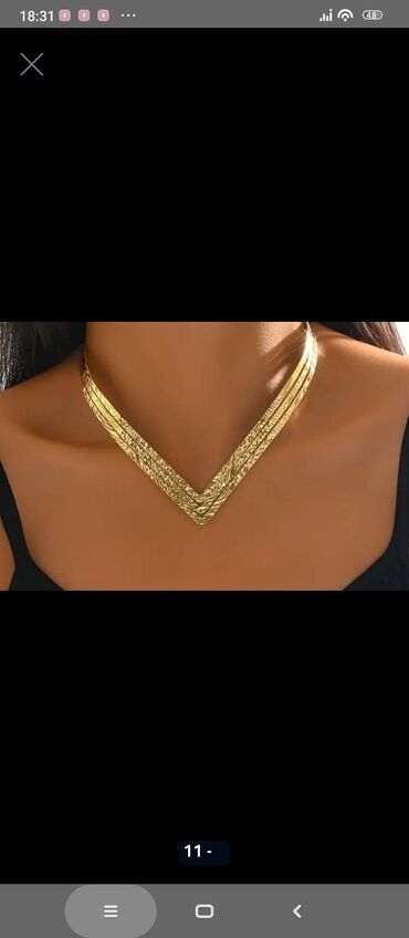 Sırğalar: 24 k. qizil suyuna cekilmis gold roze rengli qolbaq, sirqa. maqaza — 4