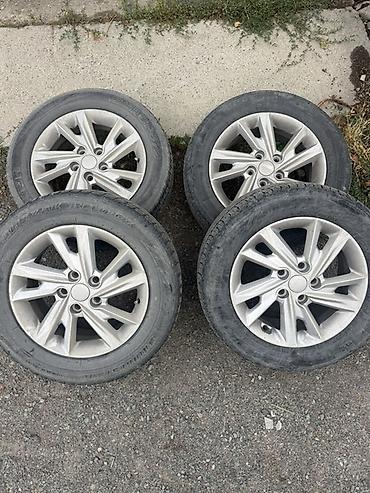 Колеса в сборе 225 / 55 / R 16, Лето, Б/у, Комплект, Легковые, Литые, отверстий - 5