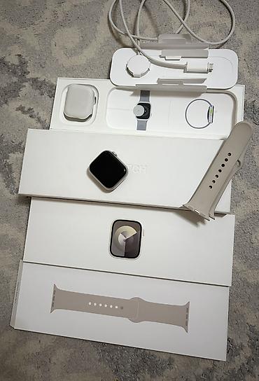 Apple Watch: Apple Watch 9 41 mm silver Полный комплект : Зарядка коробка — 10