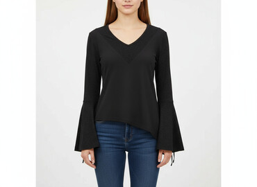 bluzki w serek plus size: Жіноча блуза, розмір S