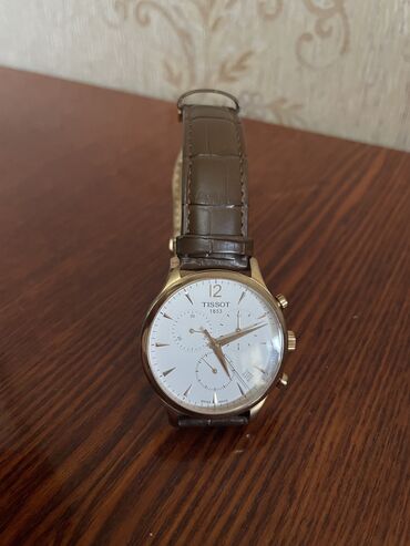 залатые часы: Классические часы часы, Tissot, Швейцария, Водонепроницаемые, Секундомер, Таймер, Мужские, Б/у