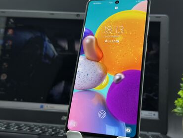 Samsung: Samsung Galaxy A71, Б/у, 128 ГБ, цвет - Белый, 2 SIM