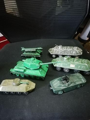 железные машины: Набор металлических советских игрушечных военных машинок (миниатюры — 4