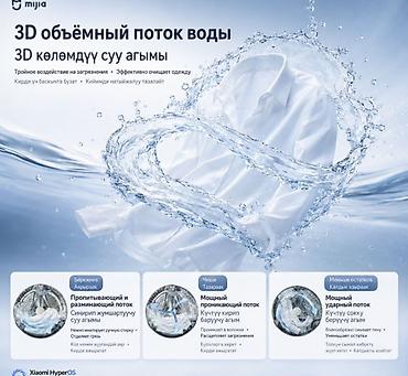 Кир жуучу машиналар: Xiaomi Mijia Fully Automatic Drum Washer & Dryer 12KG — умная — 6