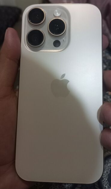 муляж iphone: IPhone 16 Pro, Колдонулган, 128 ГБ, Desert Titanium, Кабель, 100 %