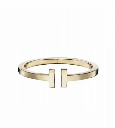 помолвочные кольца: Браслет Tiffany & Co. из коллекции Tiffany T. - Материал: желтый — 6