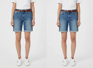 krótkie spodenki jeansowe damskie z wysokim stanem: H&M, Szorty damskie, rozmiar S