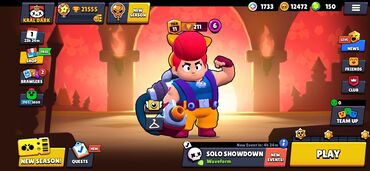 Brawl Stars mobil oyununda aktiv oyun hesabı. Bu hesabda Pam adlı
