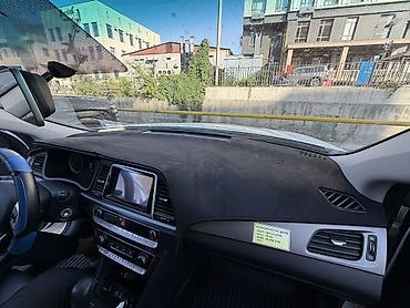саната панель: Накидка на Hyundai Sonata (2016–2020) Плотный материал, алькантара — 2