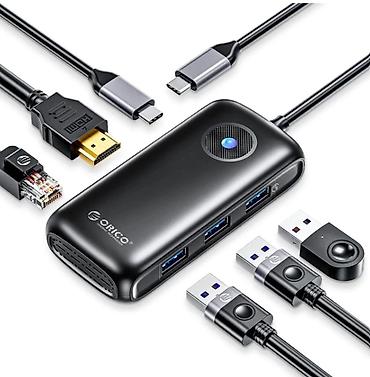 🔌 ORICO PDD11-6PR 6-in-1 USB Hub – Güclü və Çoxfunksiyalı Həll! 💼 Ofis lalafo.az -da 🔌 ORICO PDD11-6PR 6-in-1 USB Hub – Güclü və Çoxfunksiyalı Həll! 💼 Ofis
