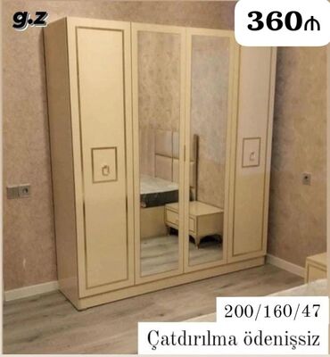 2ci el şkaflar: *Dolab 💫 360Azn* ✔️Material:Rusiya Laminatı 18/lik ◽Rəng seçimi