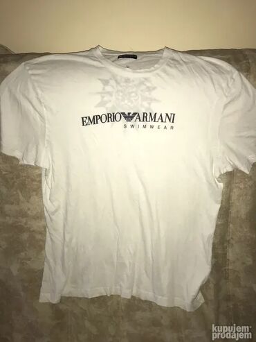 Majice: Majica na kratke rukave, L, XL, Giorgio Armani, bоја - Crna, Pamuk — 8