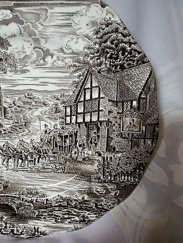 Ostali antikviteti: Engleski servis za poslastice Staffordshire iz 70ih. Engleski servis — 14