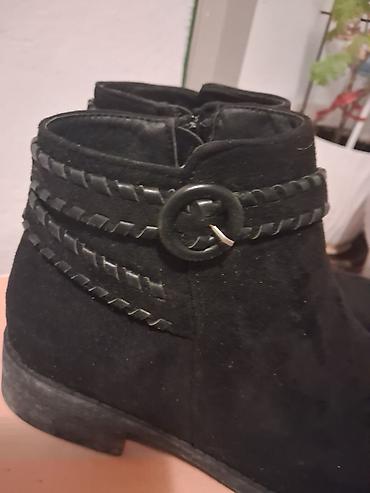 tory burch cizme: Kao nove crne ženske gležnjače od brušene kože (semiš) sa niskom — 2