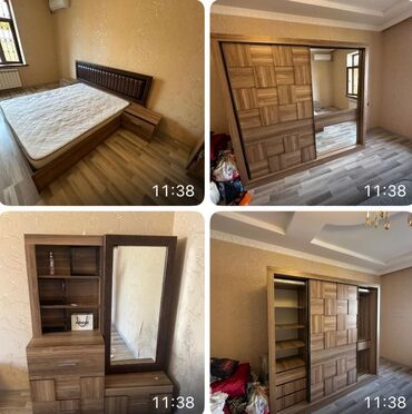 Kreslolar: İkinəfərlik çarpayı, Dolab, Termo, 2 tumba, İşlənmiş
