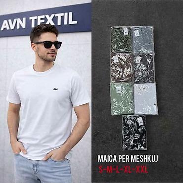 pull i bear jakne: Crna bela siva maslina i braon muske majce S M L XL XXL 1900 din — 3