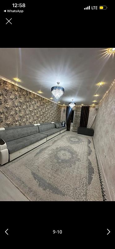 2 комнаты, Кок-Жар мкр Собственник, С подселением, от 6 месяцев, С мебелью полностью