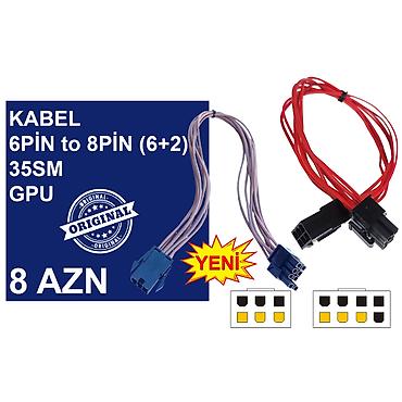6 pin: Kabellər "6PİN FEMALE to 8PİN MALE Original" MƏHSULLAR TAM — 6
